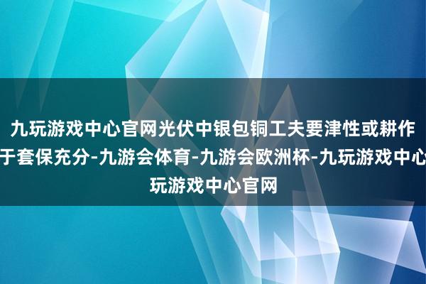 九玩游戏中心官网光伏中银包铜工夫要津性或耕作；由于套保充分-九游会体育-九游会欧洲杯-九玩游戏中心官网