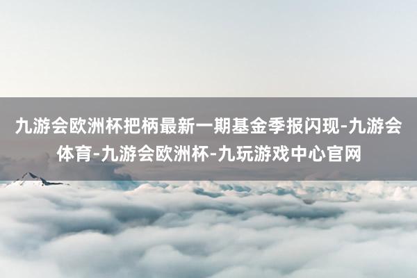 九游会欧洲杯把柄最新一期基金季报闪现-九游会体育-九游会欧洲杯-九玩游戏中心官网