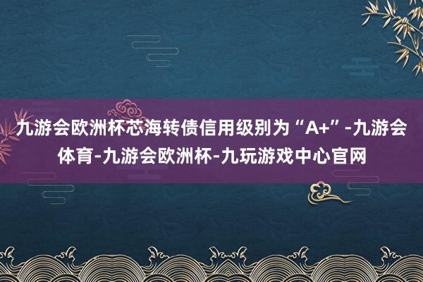 九游会欧洲杯芯海转债信用级别为“A+”-九游会体育-九游会欧洲杯-九玩游戏中心官网