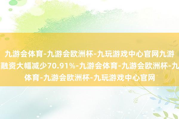 九游会体育-九游会欧洲杯-九玩游戏中心官网九游会体育应收账款融资大幅减少70.91%-九游会体育-九游会欧洲杯-九玩游戏中心官网